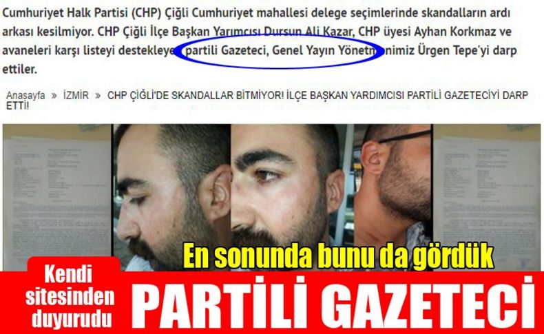 En sonunda bunu da gördük: 'Partili Gazeteci'