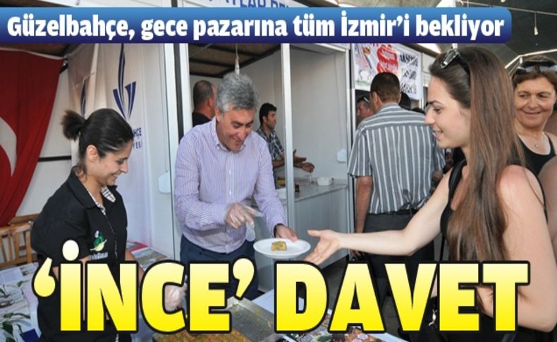 En güzel gece pazarı Güzelbahçe’de açıldı