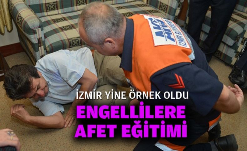 Engellilere afet eğitimi
