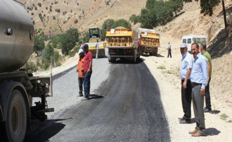 Epreme köy yolu asfaltlanıyor