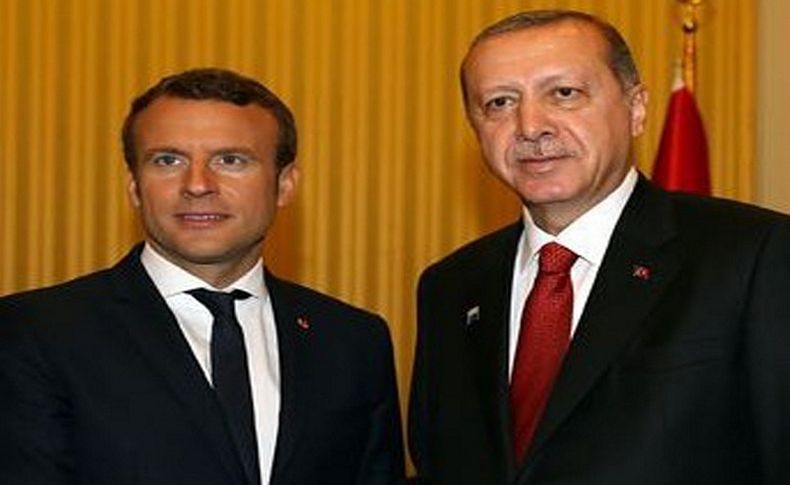 Erdoğan, Macron ile görüştü