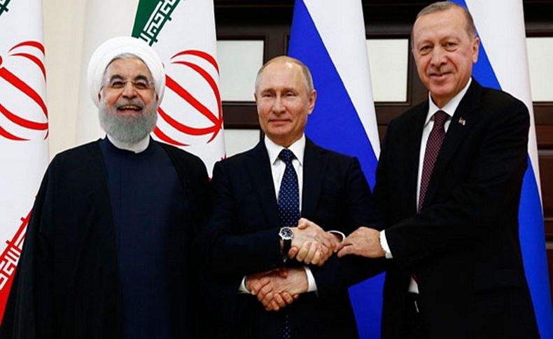 Erdoğan, Putin ve Ruhani'den ortak açıklama