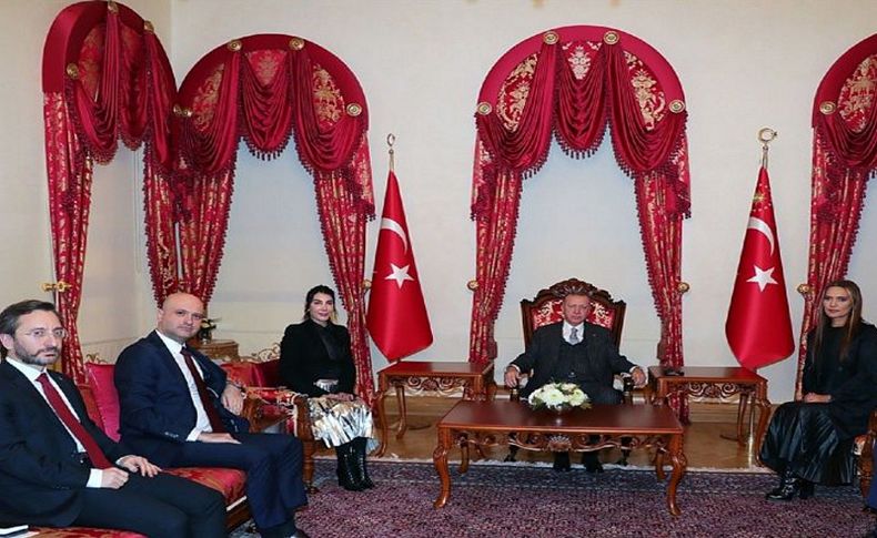 Erdoğan sanatçıları kabul etti