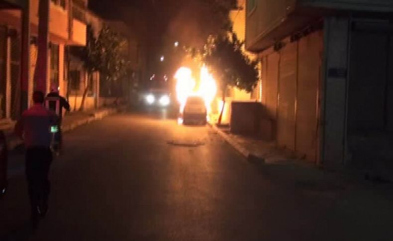 Eşine kızan koca, otomobilini ateşe verdi