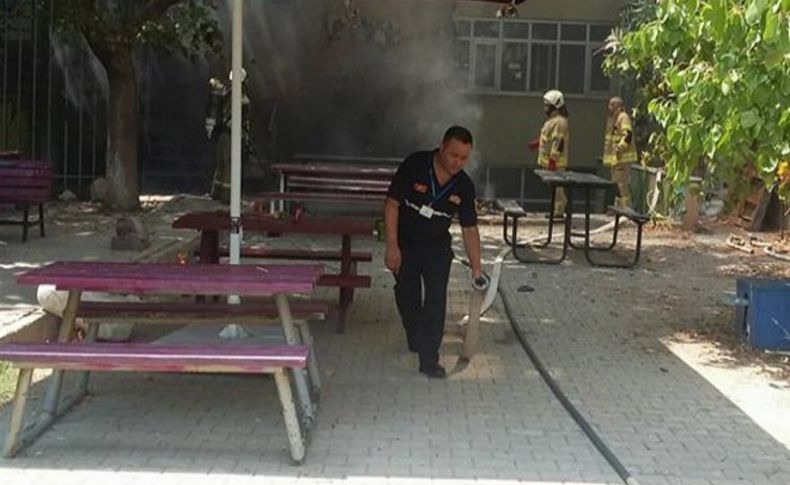 Fakültede korkutan patlama