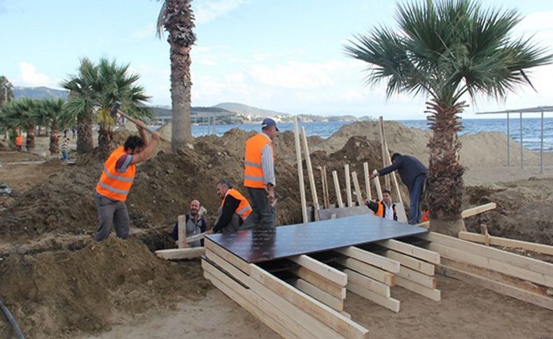 Menderes Çukuraltı'nda ilk beton döküldü