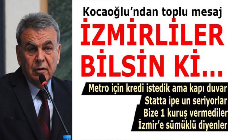 Filo tamamlandı; Kocaoğlu'ndan toplu mesaj