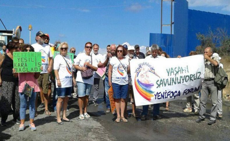 Foça'da cüruf alanına atık yakma tesisi yapılmasına tepki