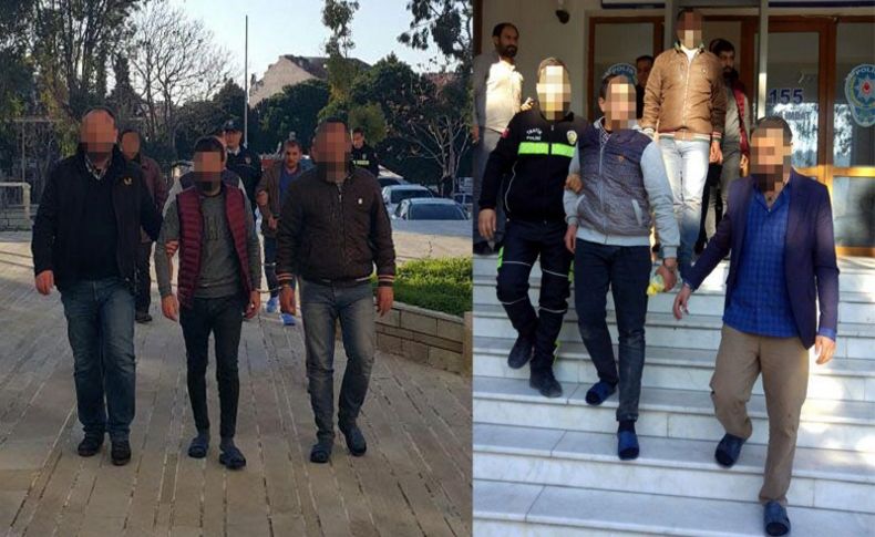 Foça'da kablo hırsızlığına 5 tutuklama