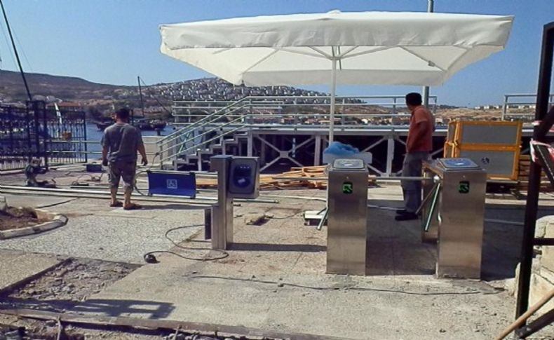 Foça vapur iskelesine ayar