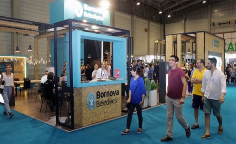 Fuar’da Bornova Belediyesi’nin standına büyük ilgi