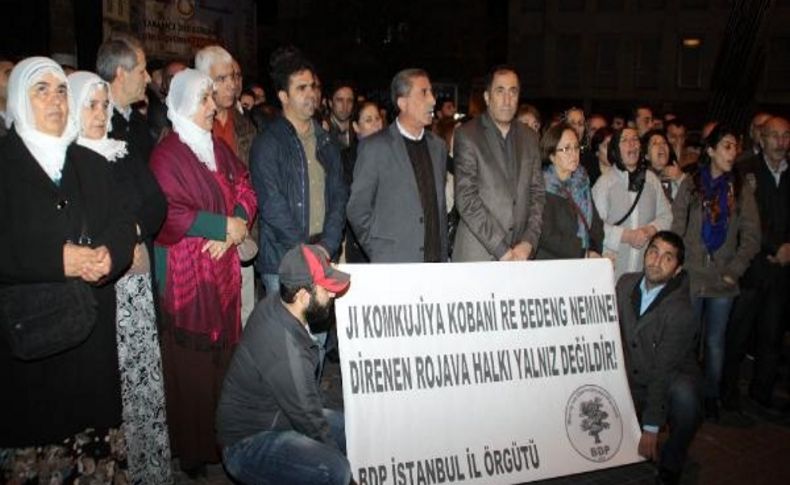 Galatasaray Meydani'nda Rojova Eylemi
