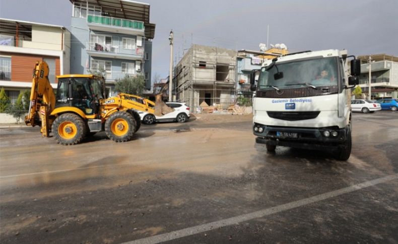 Gaziemir’de yağmur seferberliği