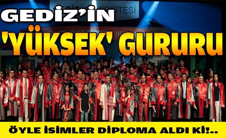 Gediz Üniversitesi’nde ‘yüksek mezuniyet’ mutluluğu