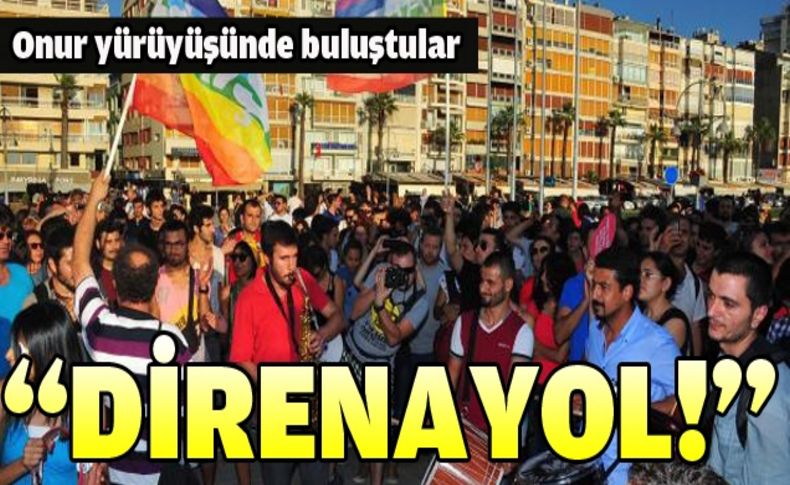 Gey ve lezbiyenler 'Onur yürüyüşünde' buluştu