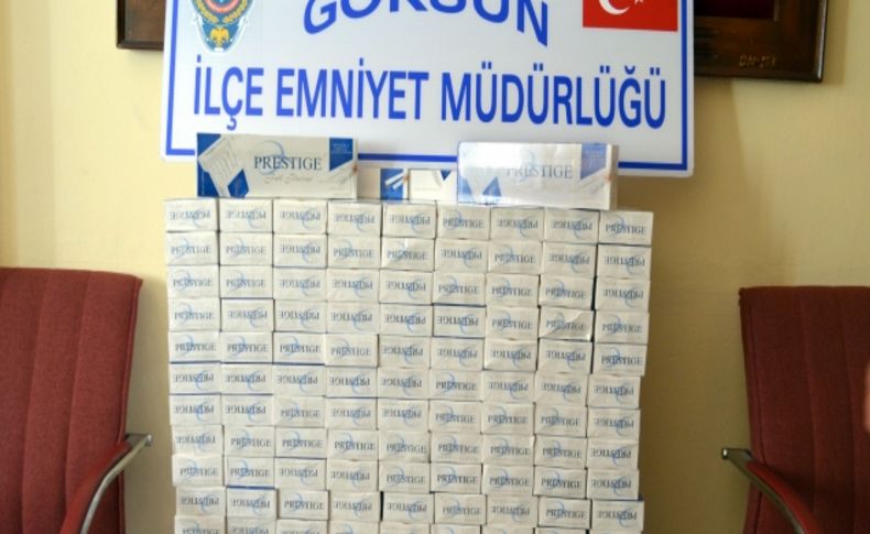 Göksun'da bir haftada 70 bin paket gümrük kaçağı sigara ele geçirildi
