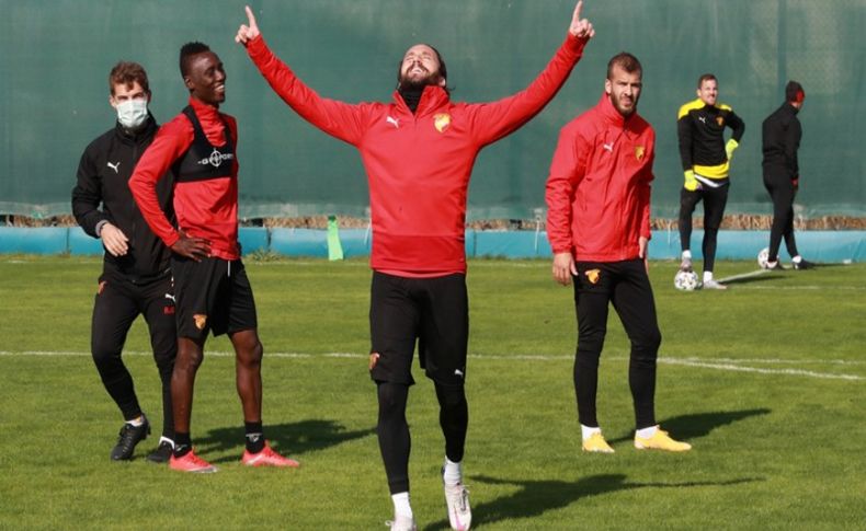 Göztepe, MKE Ankaragücü maçı hazırlıklarını sürdürdü