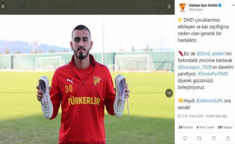 Göztepe ve Bucasporlu futbolculardan DMD hastalarına destek