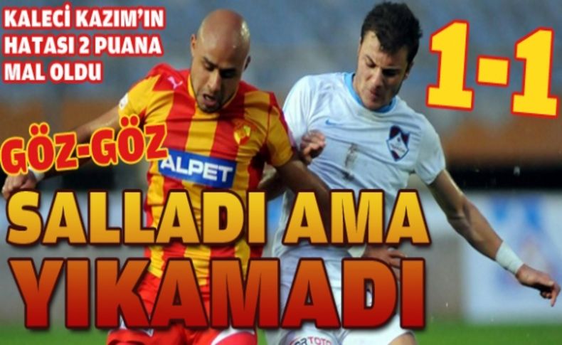 Göztepe Trabzon'dan altın değerinde 1 puan kazandı