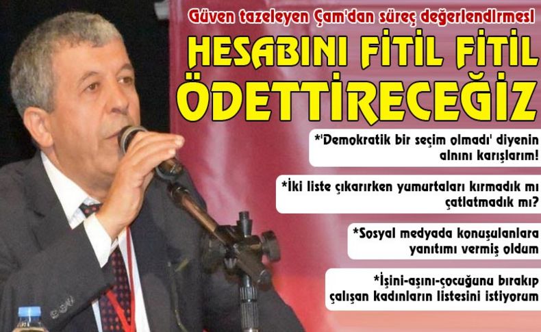 Güven tazeleyen Çam'dan süreç değerlendirmesi