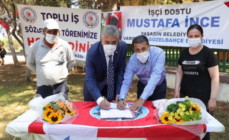 Güzelbahçe’de toplu sözleşme sevinci! KHK'lı işçilerin yüzü güldü