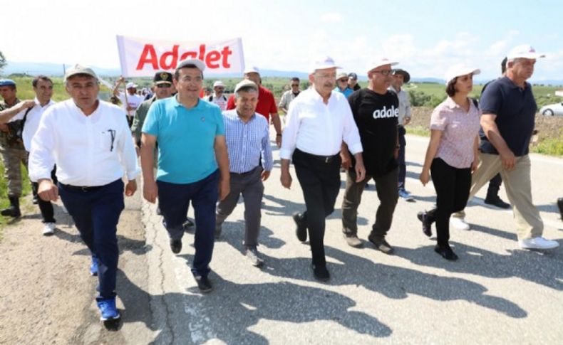 Güzelbahçe örgütü adalet yürüyüşünde