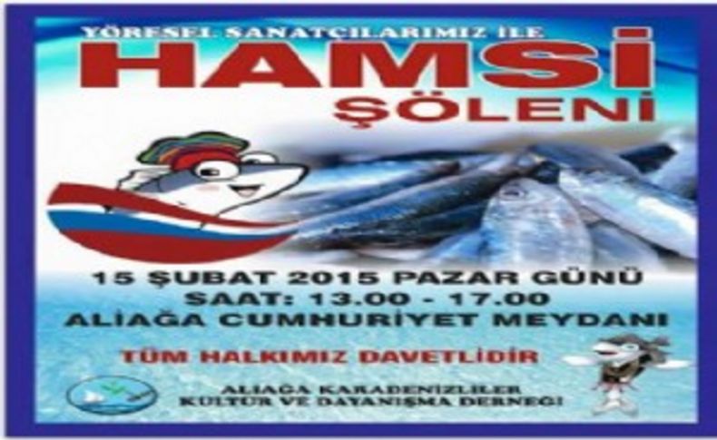 Aliağa'da hamsi şöleni