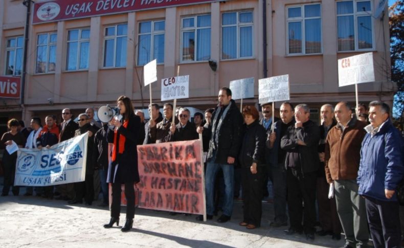 Hastane önünde 'CEO' protestosu