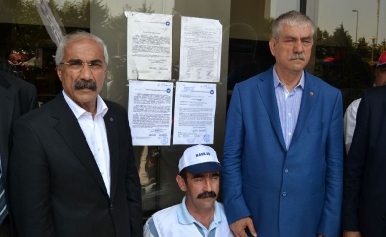 Hava-İş, THY binasına grev tarihini astı