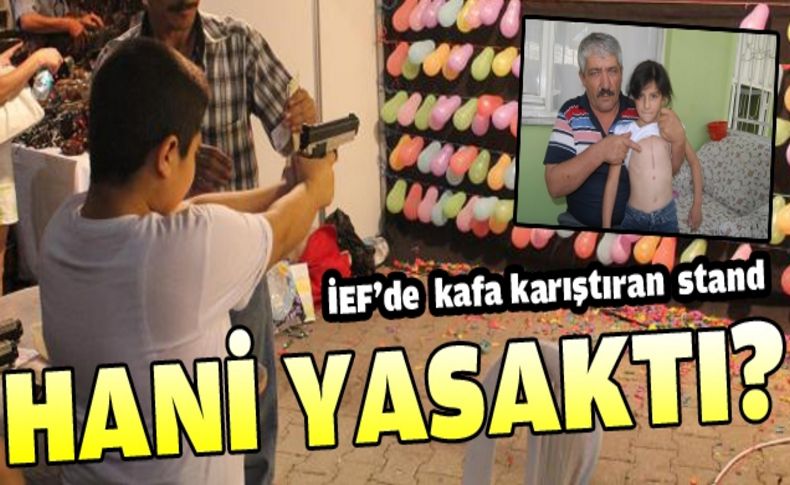 Havalı tüfekle atış yasağı fuarda delindi