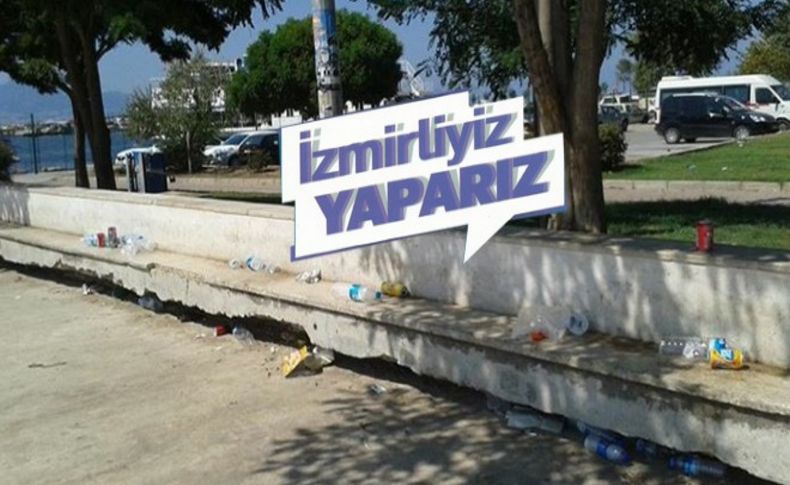 Hep aynı utandıran manzara: İzmirliyiz yaparız!