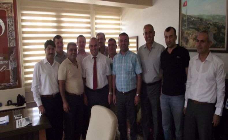 İşadamlarından Kaymakam Koç'a 'hayırlı olsun' ziyareti