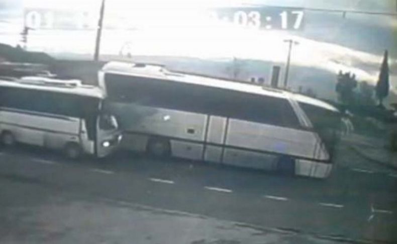 İşçi servisleri çarpıştı: 14 yaralı
