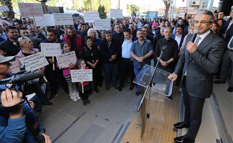 İşçilerden Akpınar’a sürpriz ziyaret