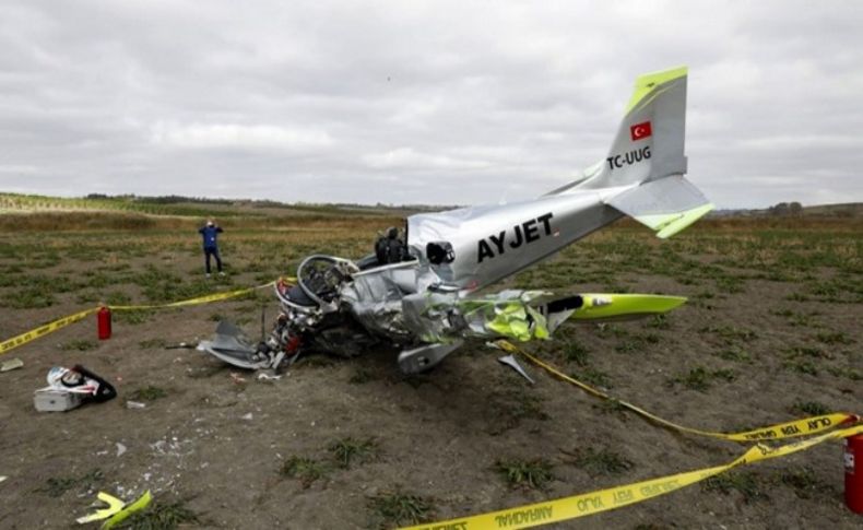 İstanbul'da düşen eğitim uçağının pilotundan acı haber