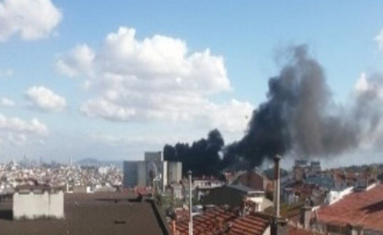 İstanbul Üniversitesi Çapa Tıp Fakültesi Hastanesi inşaatında korkutan yangın!