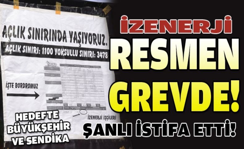 İZENERJİ resmen grevde: Büyükşehir önünde tepki var!
