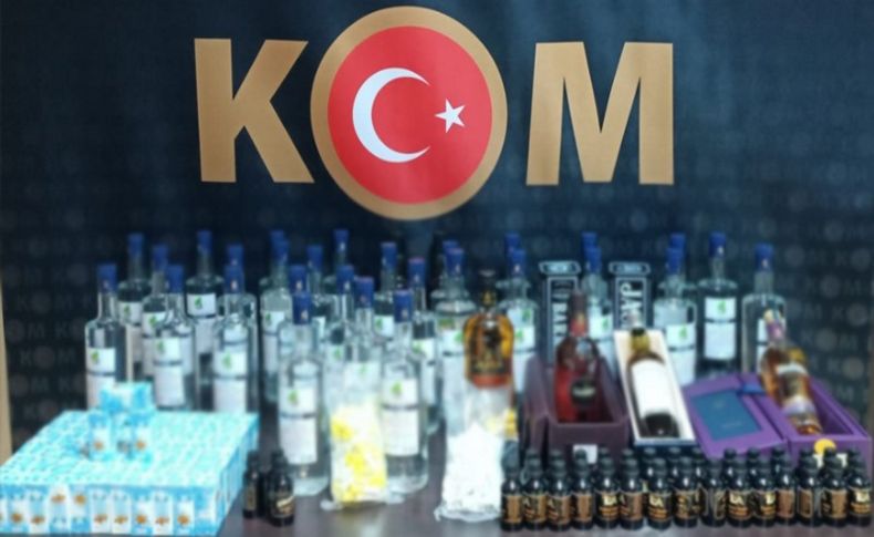 İzmir'de 22 litre etil alkol ele geçirildi