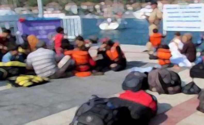 İzmir'de 46 düzensiz göçmen yakalandı