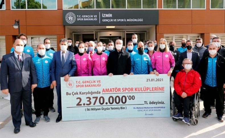 İzmir'de amatör spor kulüplerine 2 milyon 370 bin liralık destek