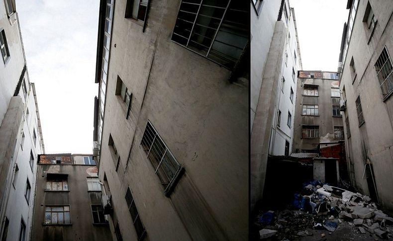 İzmir'de bina bacası devrildi: 2 yaralı