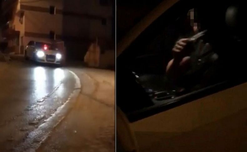 İzmir'de çakar takıp havaya ateş açan maganda yakalandı!