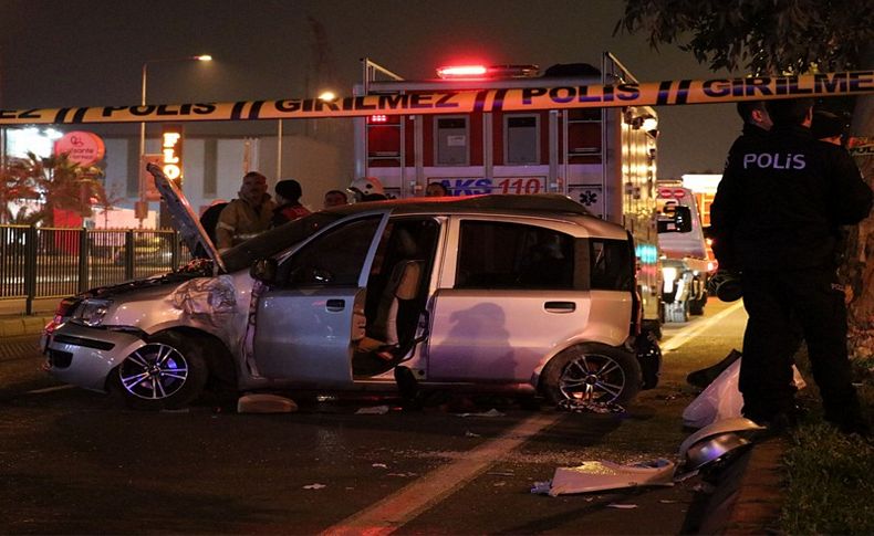 İzmir'de korkunç kaza: 1 ölü, 2 yaralı