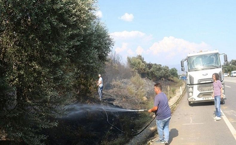 İzmir'de korkutan yangın