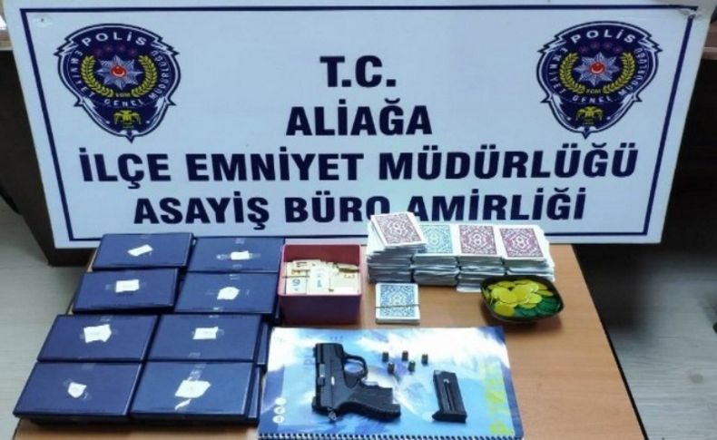İzmir'de kumar baskınında 14 kişiye ceza