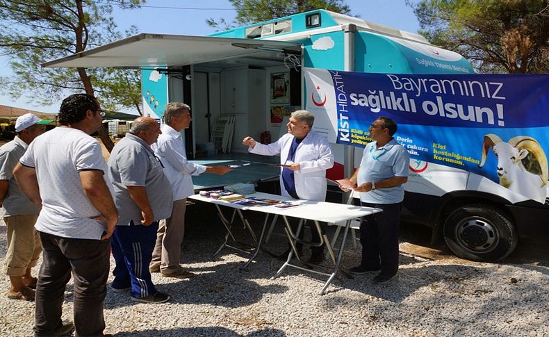 İzmir'de kurban pazarlarına 'sağlıklı yaşam standı'