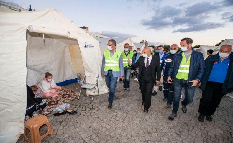 İzmir’de son çadır da bugün kaldırıldı