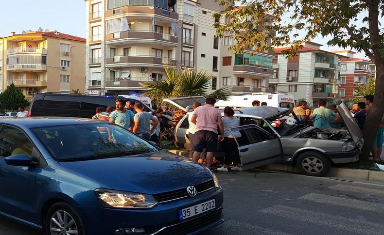 İzmir'de feci kaza: 1 ölü, 3 yaralı