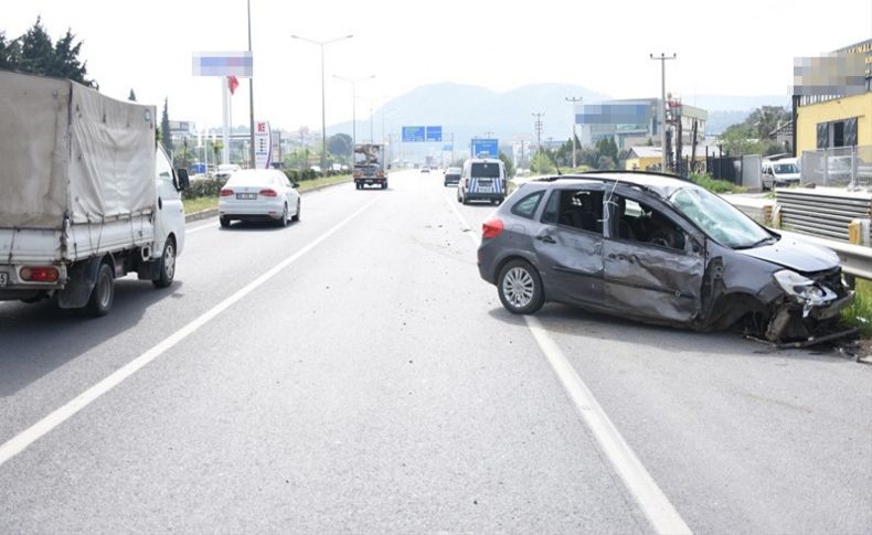 İzmir'de trafik kazası: 1 yaralı