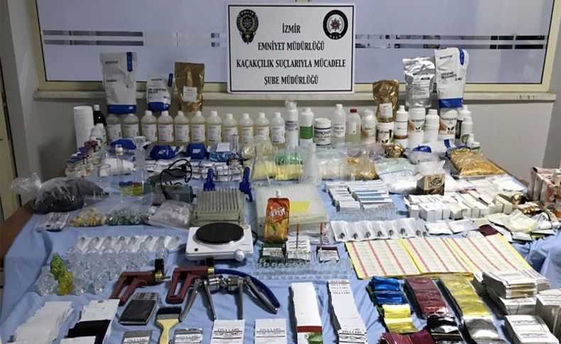 İzmir'de villaya sahte ilaç imalatı operasyonu